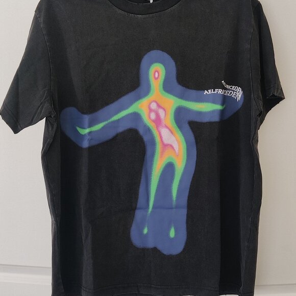 Aelfric Eden Distorted Portrait Graphic Oversized Tee, XS (Unisex) - Picture 2 of 6